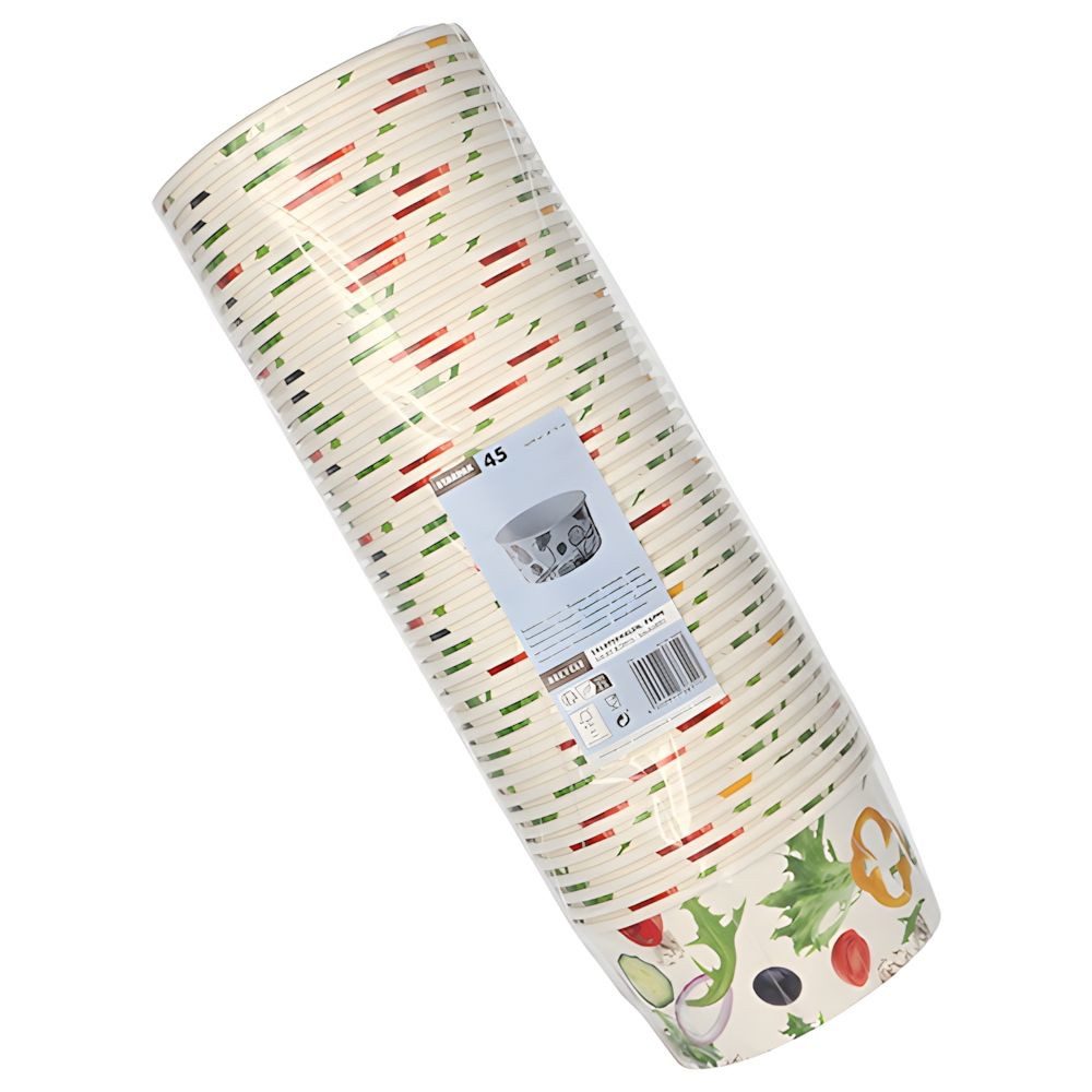 PAPSTAR Einwegschale Salatschalen, Pappe To Go 1 l Ø 15 cm, 7,5 cm Salad 360 Stk, Pappe, beschichtet