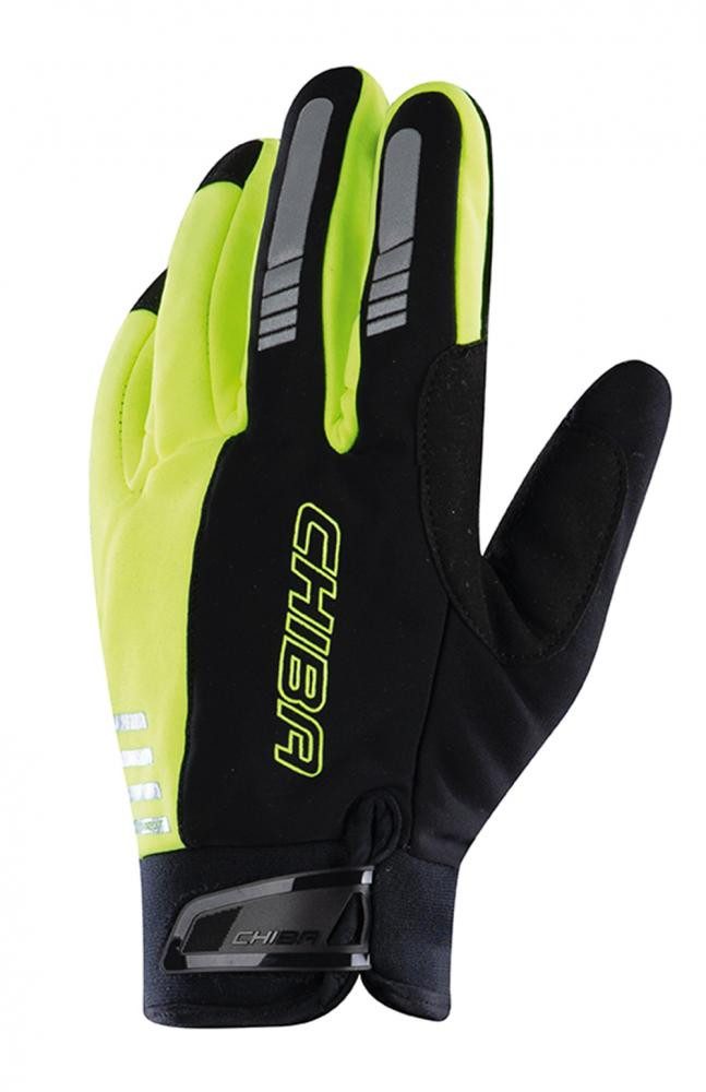 Fahrradhandschuhe CHIBA Competition Plus - Radhandschuhe neongelb, winddicht, atmungsakt