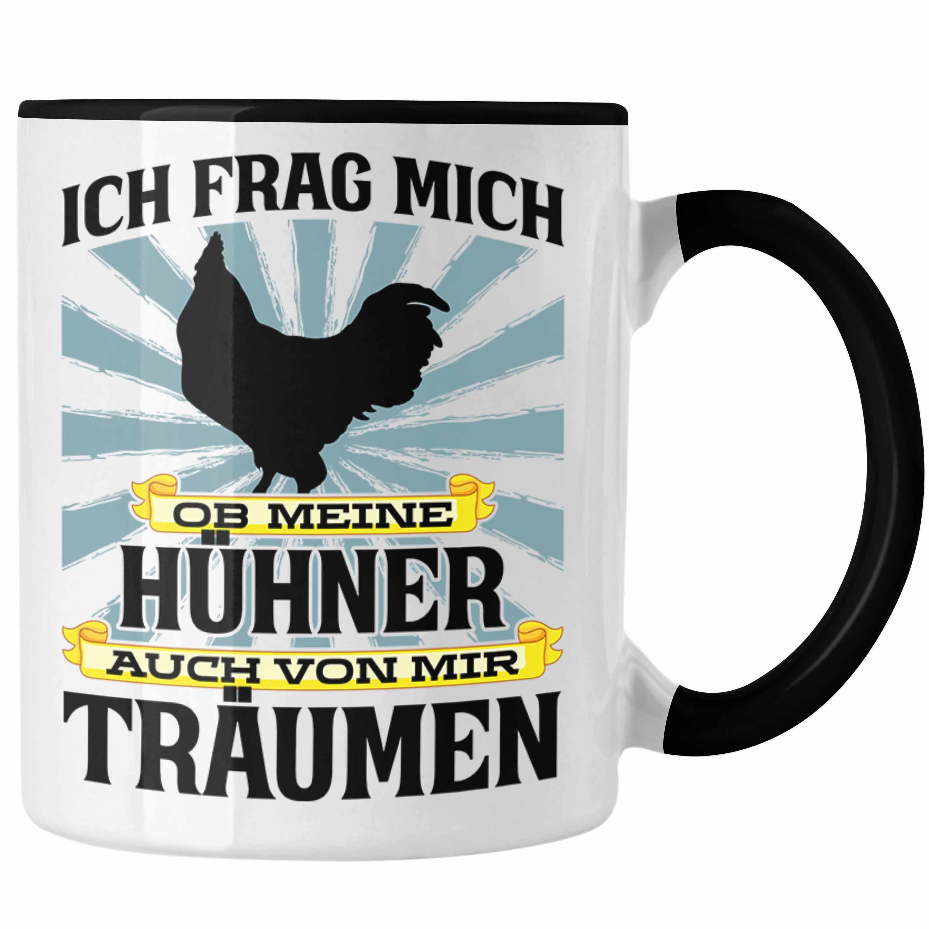 Trendation Geschenk Hühner-Flüsterer Männer Tasse Trendation Landwirtschaft für Landwirt - Spruch Spruch Bauer Kaffeetasse Tasse Schwarz Traktor Geschenke