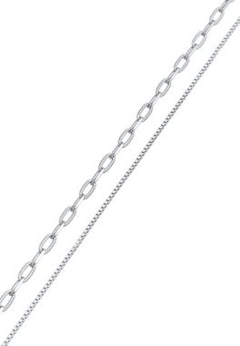 Elli Ketten-Set Layer Basic Glieder Chains 925 Silber