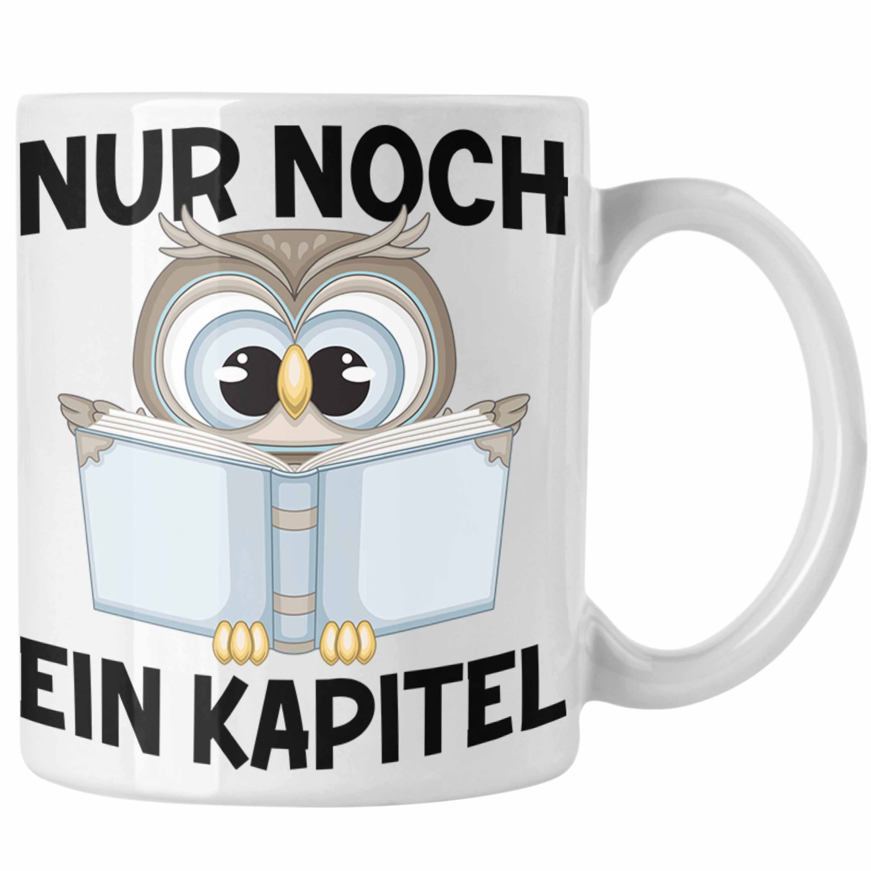 Trendation Tasse Trendation - Lesen Kaffeetasse Leseratte Geschenkidee Buch Leser Tasse
