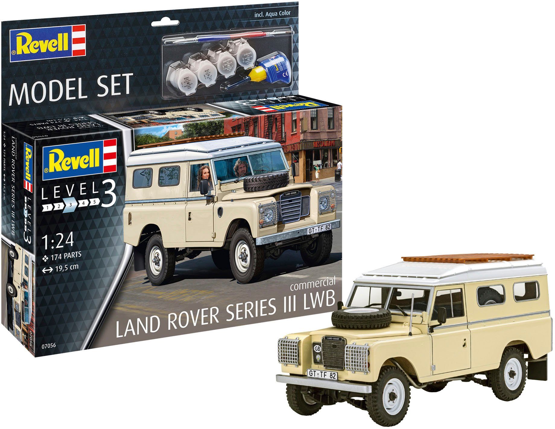 Revell® Modellbausatz Land Rover Series III LWB (commercial), Maßstab 1:24, Made in Europe