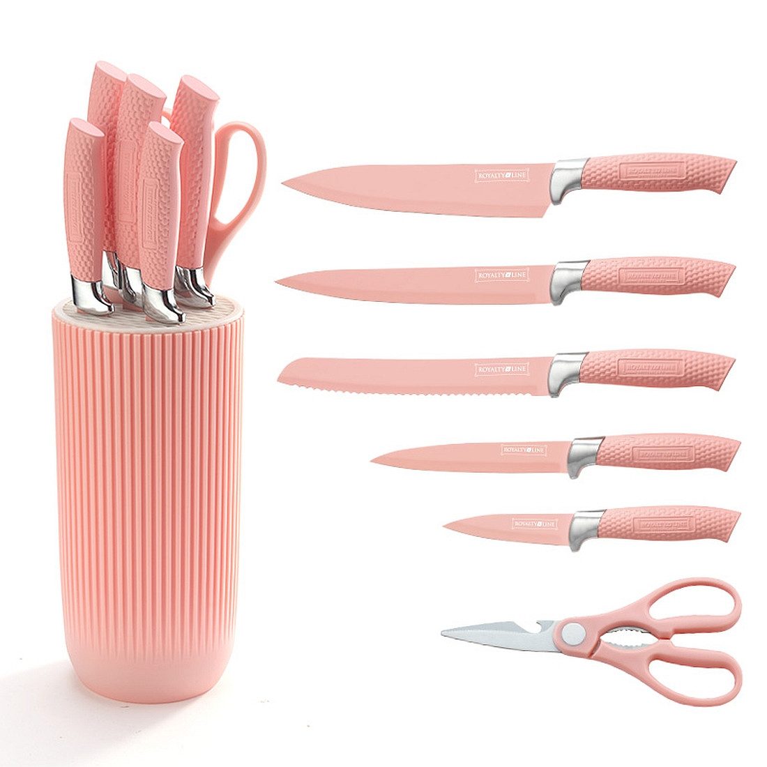 Royalty Line Ножиblock Ножи Kochmesser Ножиständer Ножиset 7-tlg. Royalty Line pink