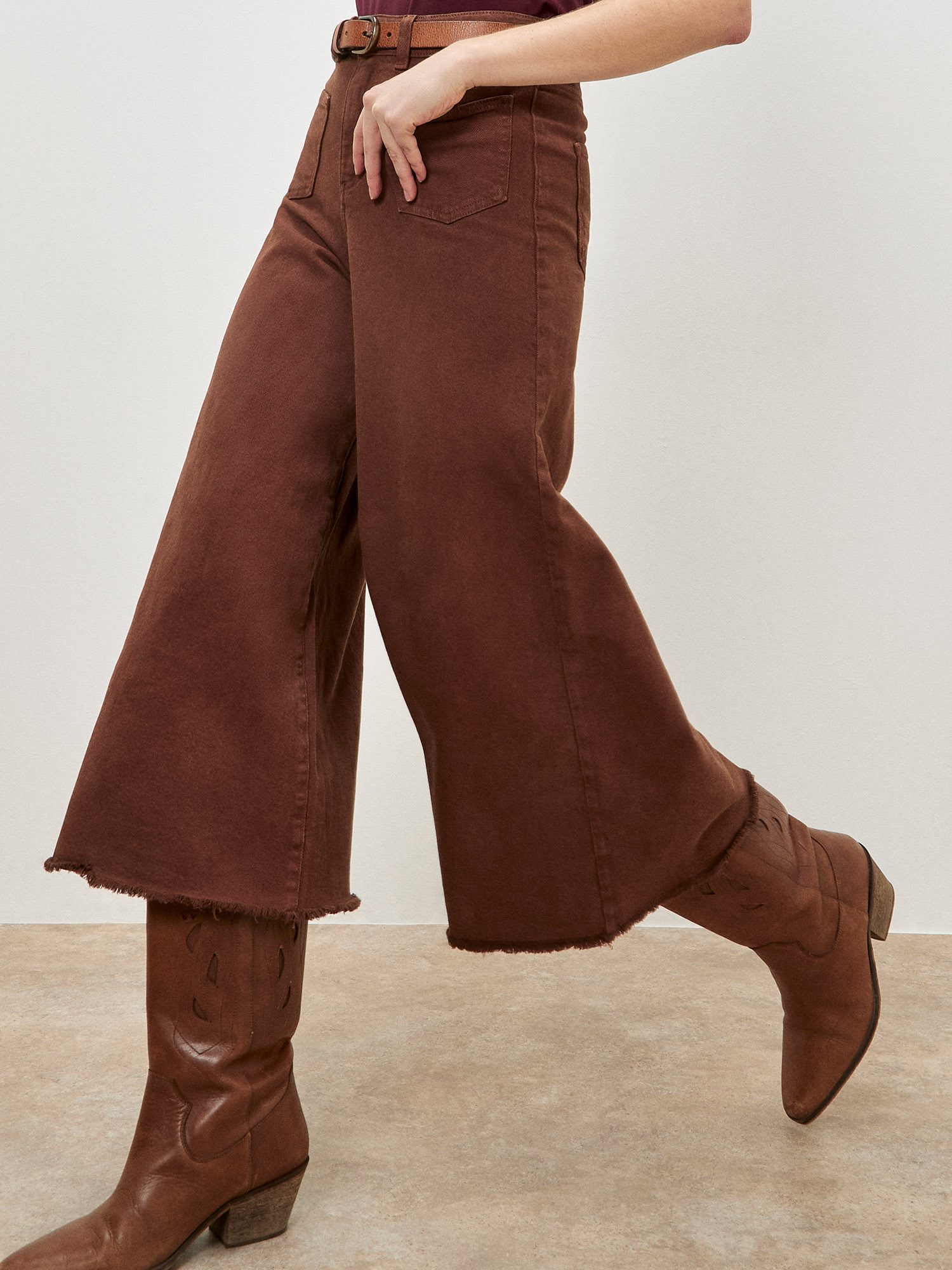 Weite Jeans 7/8-Jeans