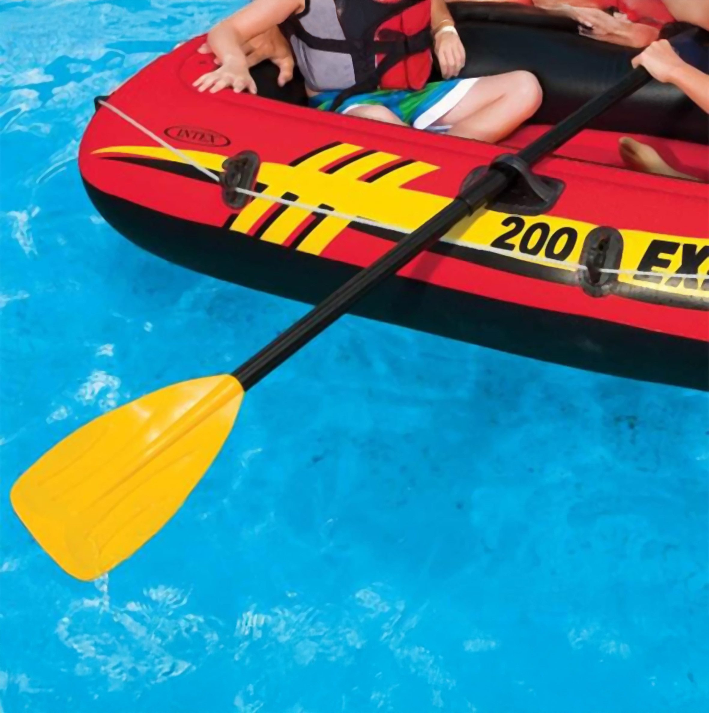 Intex Schlauchboot Paddelset schwarz - 122 cm Kajakpaddel, (Anzahl, 1-St., Set), TÜV-Süd geprüft