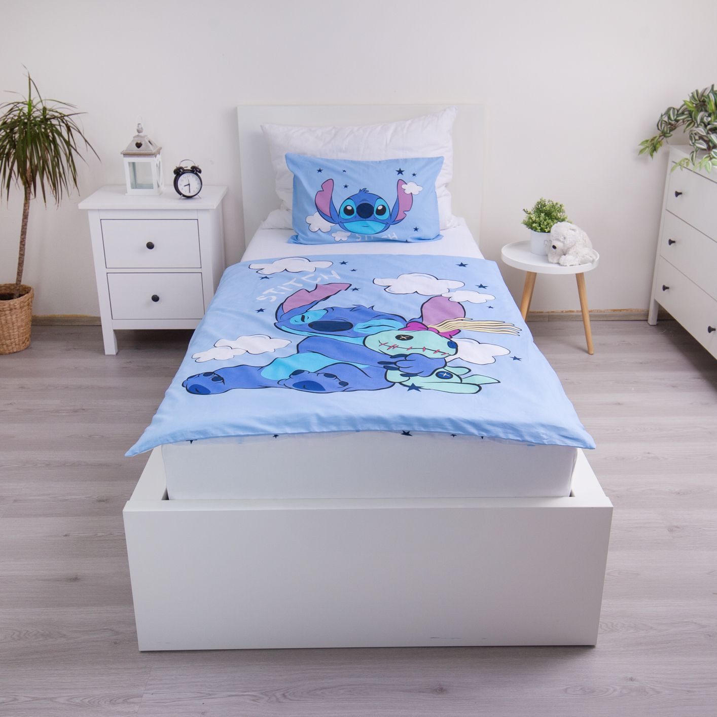 Lilo & Stitch Babybettwäsche Wendebettwäsche Baby Clouds 2tlg. 100x135 + 40 günstig online kaufen