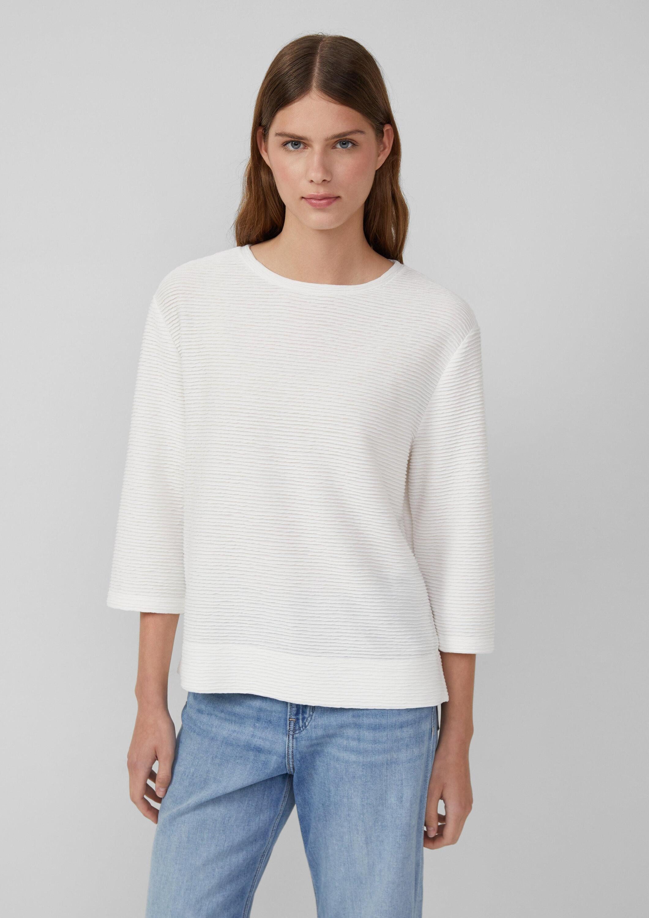 s.Oliver 3/4 Arm-Pullover Sweatshirt Leichtes Sweatshirt günstig online kaufen