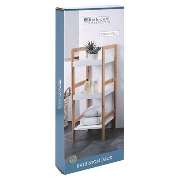 Bathroom Solutions Regal Regal mit 3 Böden MDF und Bambus