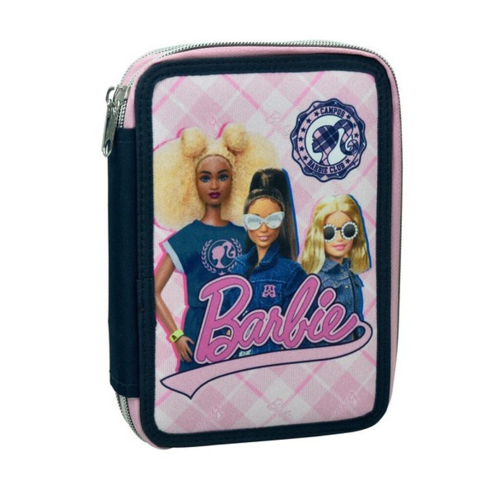 Barbie Federmäppchen Mode gefülltes 2-stöckiges Federmäppchen