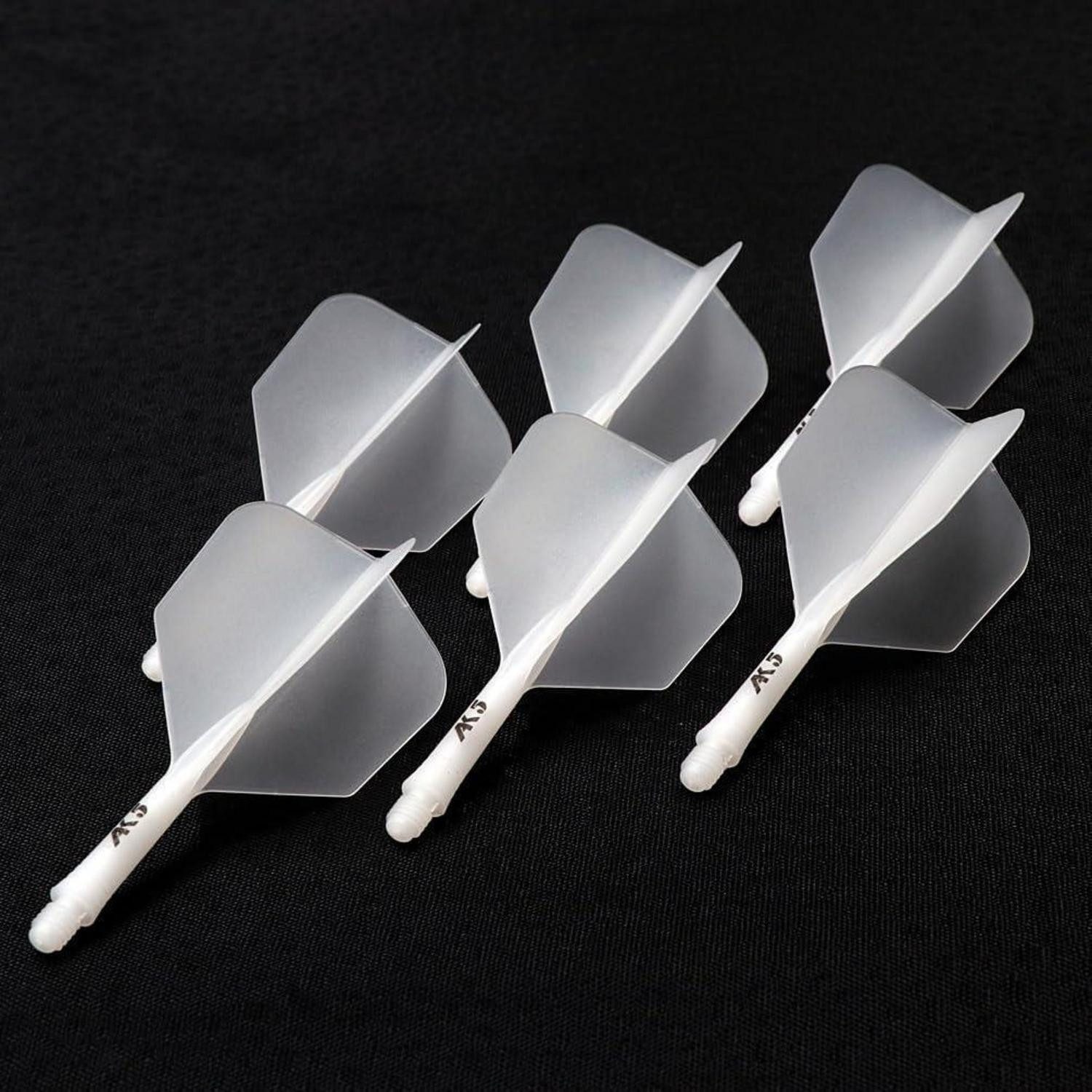 LuxusKollektion Pfeilschaft Dartschäfte Flights 6 Stück Rost Schaftlänge 21mm-große Flügelform-Eis