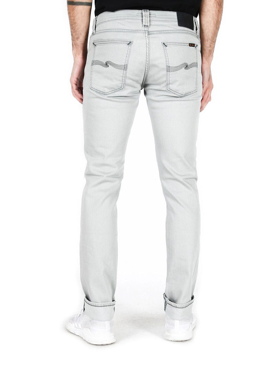 Nudie Jeans Skinny-fit-Jeans Unisex Low Waist Stretch - Tight Long John Cool Grey