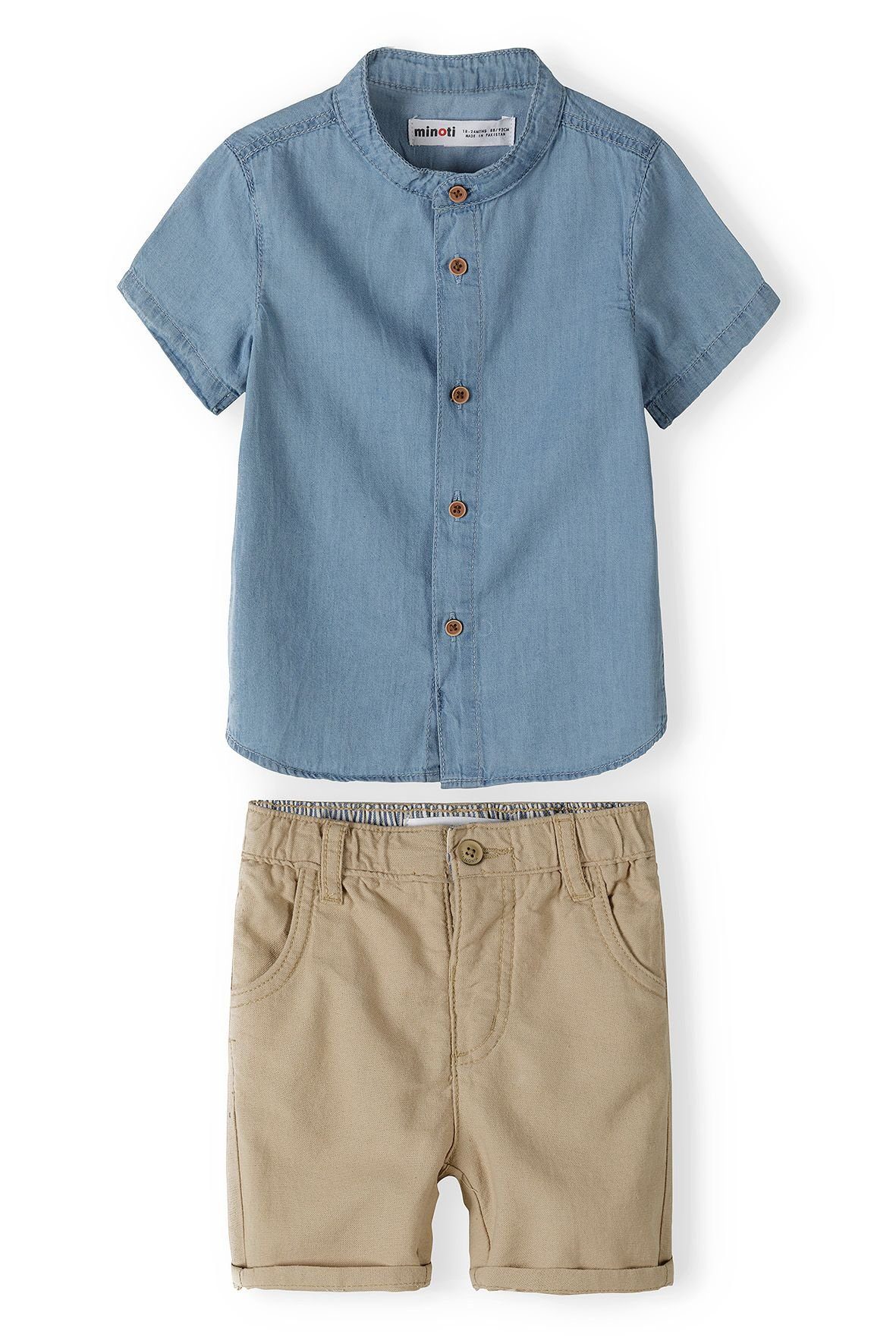 Shorts Shorts Set & Shirt (3m-3y) MINOTI und Hemd