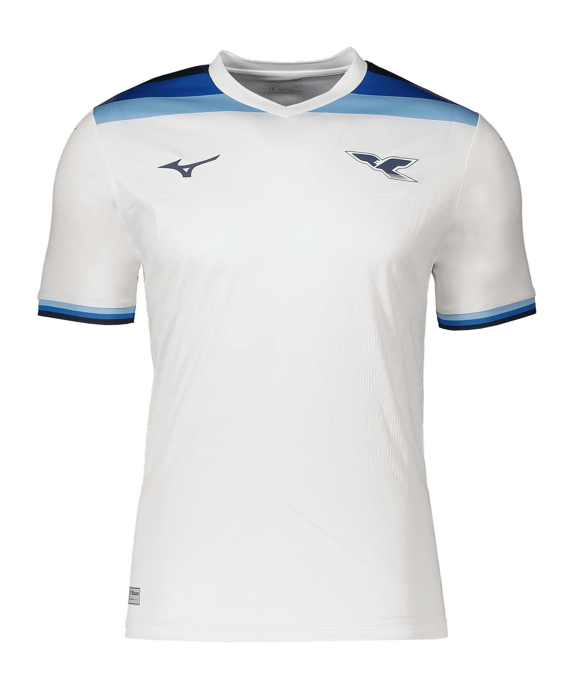 Mizuno Fußballtrikot Mizuno Lazio Rom Trikot Weiß Kurzarm-Trikots Serie A