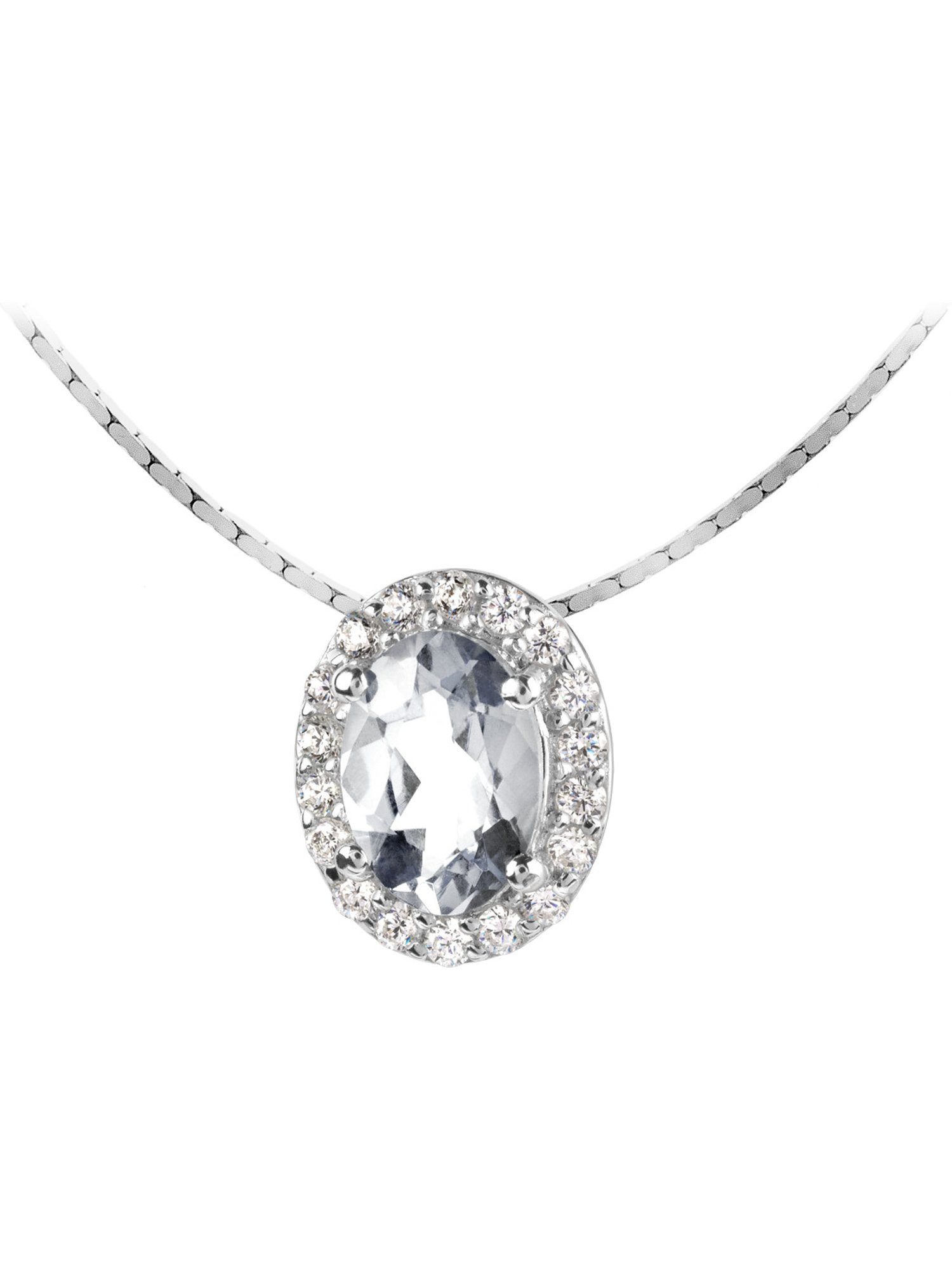 Jacques Lemans Collier Jacques Lemans Damen-Kette 925er Silber 1 Zirkonia