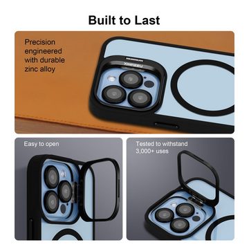 Cadorabo Handyhülle Apple iPhone 12 PRO MAX Apple iPhone 12 PRO MAX, Hülle kompatibel mit MagSafe Standfunktion inkl. Kameralinsen Schutz