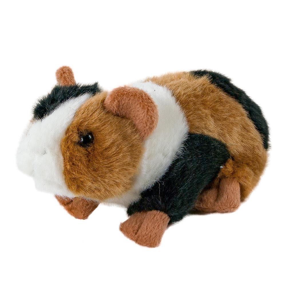 Teddys Rothenburg Kuscheltier Meerschweinchen 17 cm dreifarbig Plüschmeerschweinchen (Meerschweinchen gescheckt 17 cm schwarz-weiß-braun, Meersau)