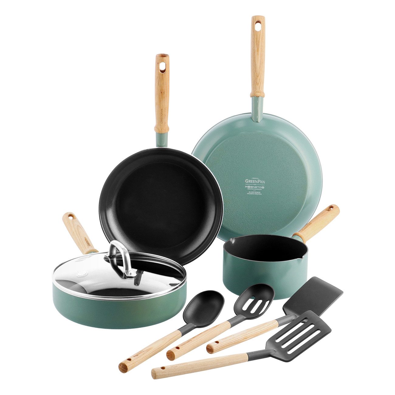 GREENPAN Pfannen-Set Mayflower (CC001594-001), Edelstahl