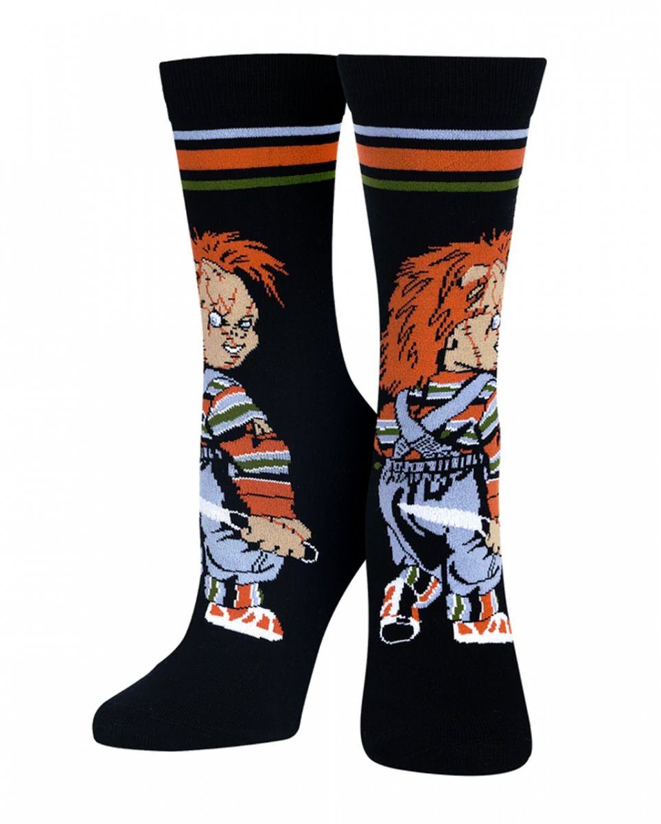 Mörderpuppe Socken Horror-Shop Dekofigur Chucky Horror Damen die