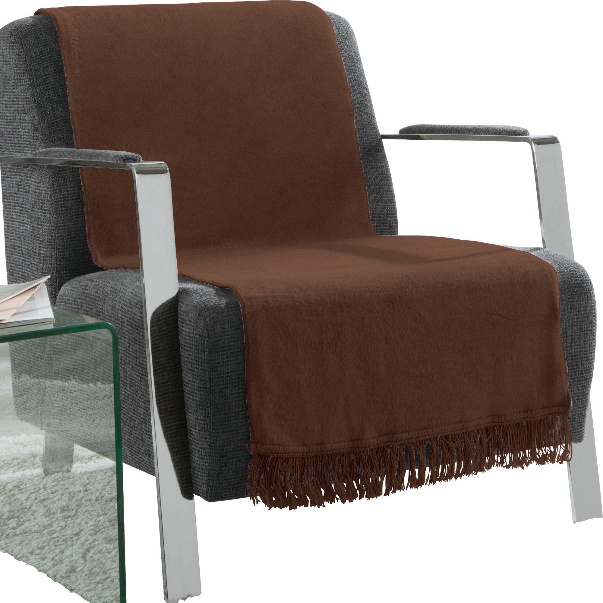 Erwin Müller Sesselschoner Sessel- und Sofaschoner "Catania", Baumwollmischung Uni