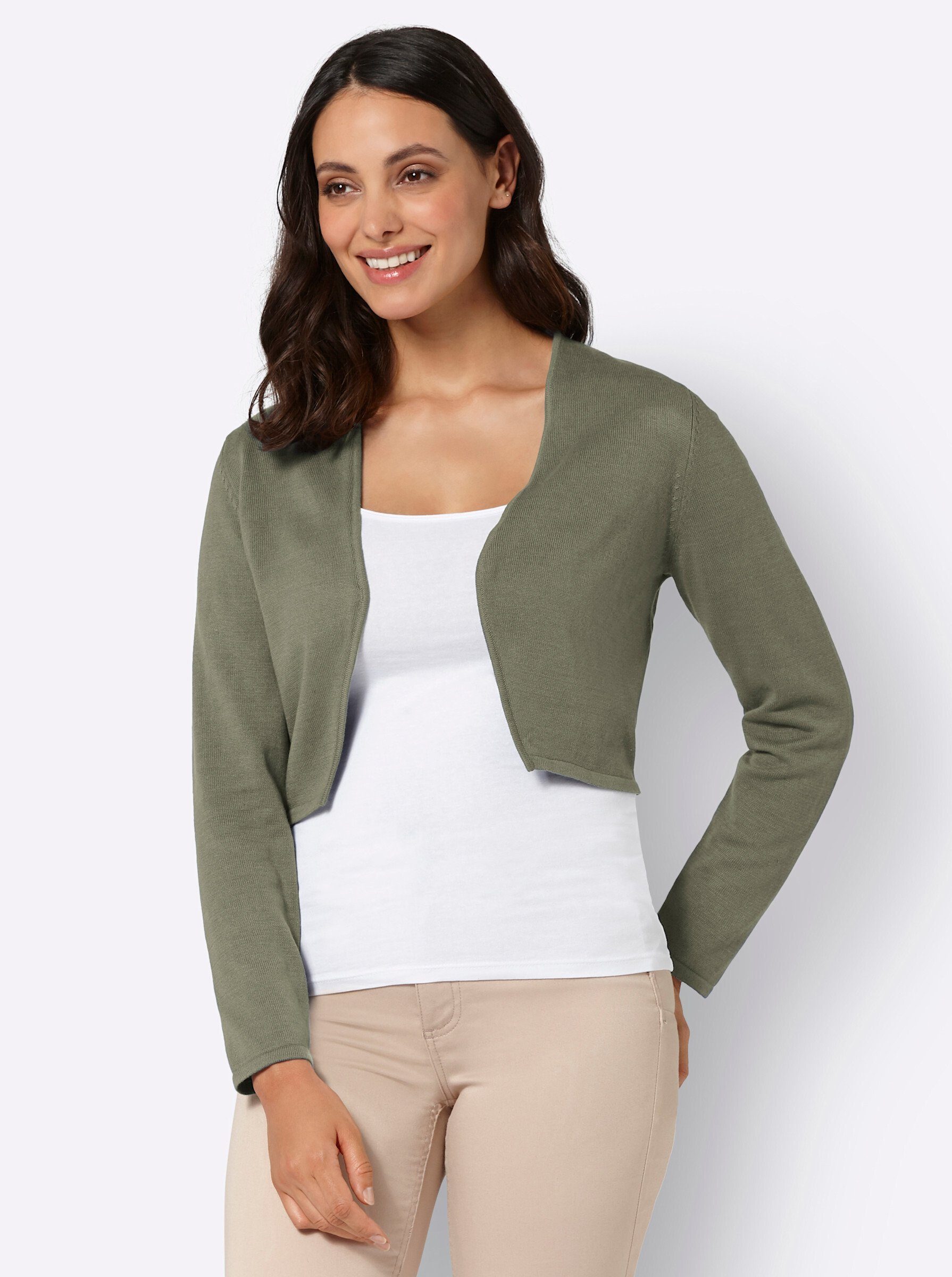 WITT WEIDEN Strickjacke khaki