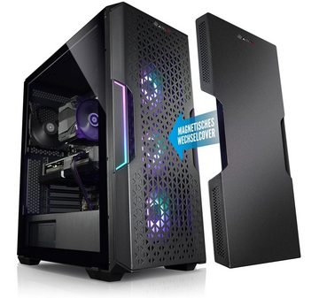 Kiebel Total V Gaming-PC-Komplettsystem (27", AMD Ryzen 7 AMD Ryzen 7 5700X, RTX 3060, 32 GB RAM, 2000 GB SSD, RGB-Beleuchtung, WLAN)