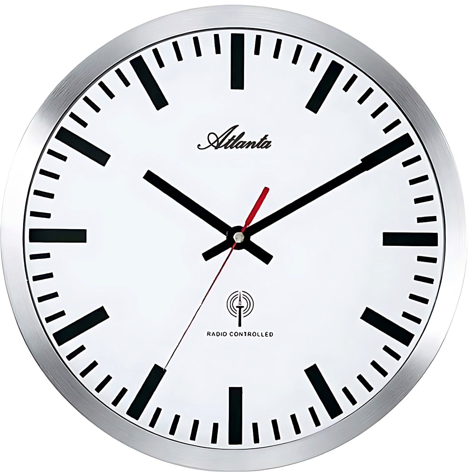 Atlanta Wanduhr Funkwanduhr GehÃ¤usedurchmesser 30 cm - Atlanta Modell: 4371/B