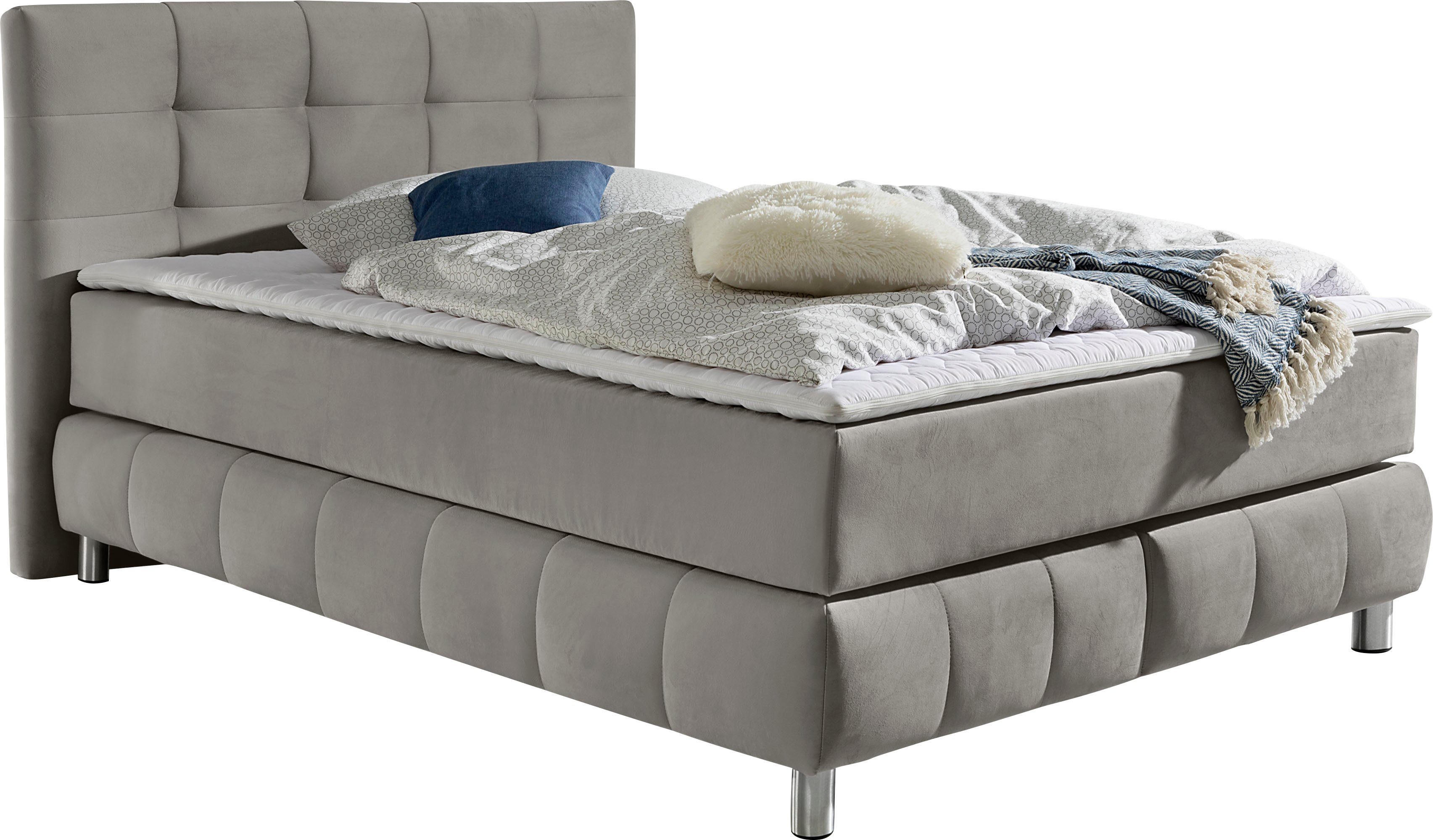 Home affaire Boxspringbett Salo, incl. Topper, 6 Breiten, 2 Härtegrade, TFK auch in Härtegrad 4