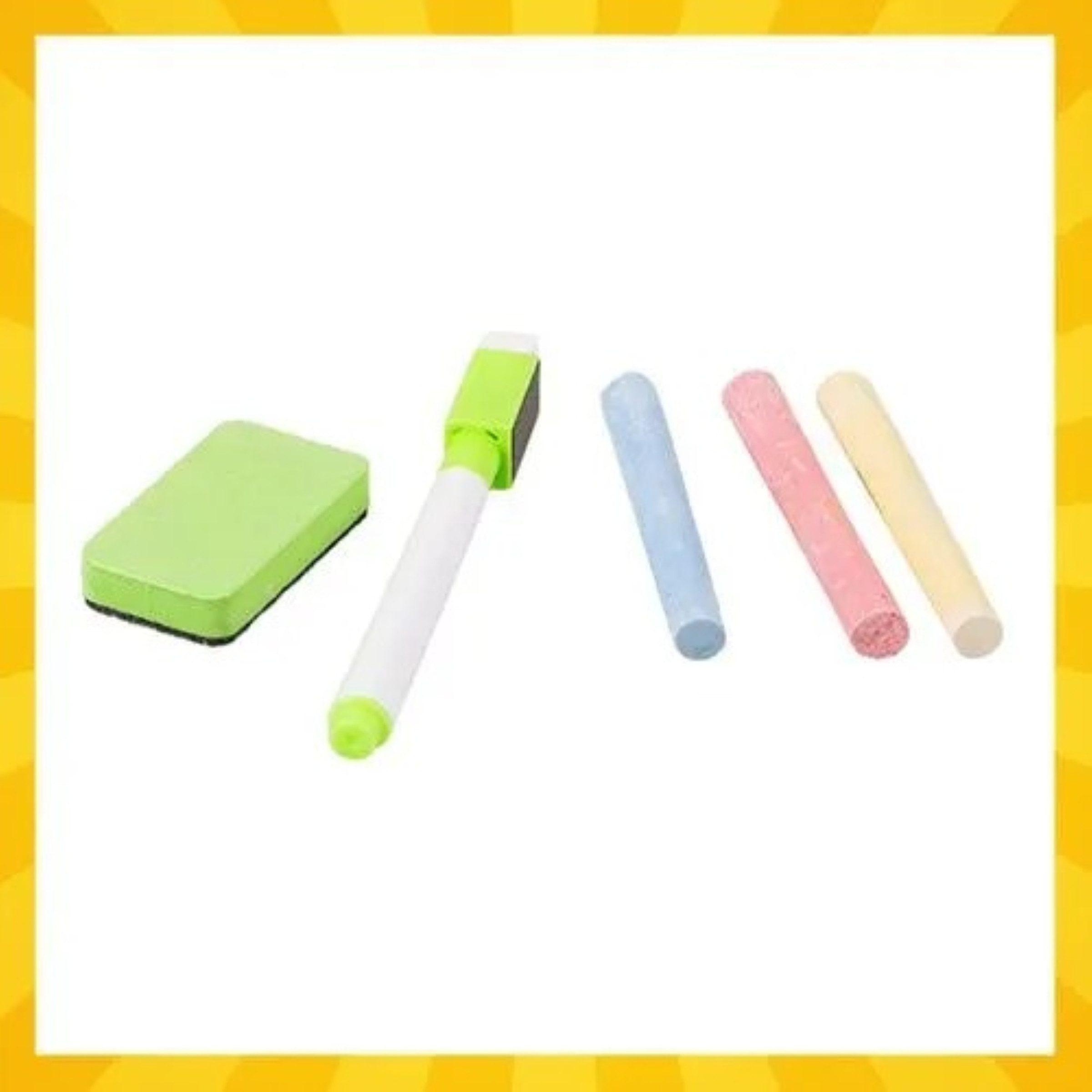KRUZZEL Magnettafel Magnettafel Kinder doppelseitig Holz Lernbrett 108 Teile Kreidetafel, (Kinder Magnettafel mit Zubehör, 108-tlg., Magnettafel Set mit 108 Magneten Kreide Marker und Holzbox), doppelseitig magnetisch Holzbox 108 Teile Kreidetafel Whiteboard