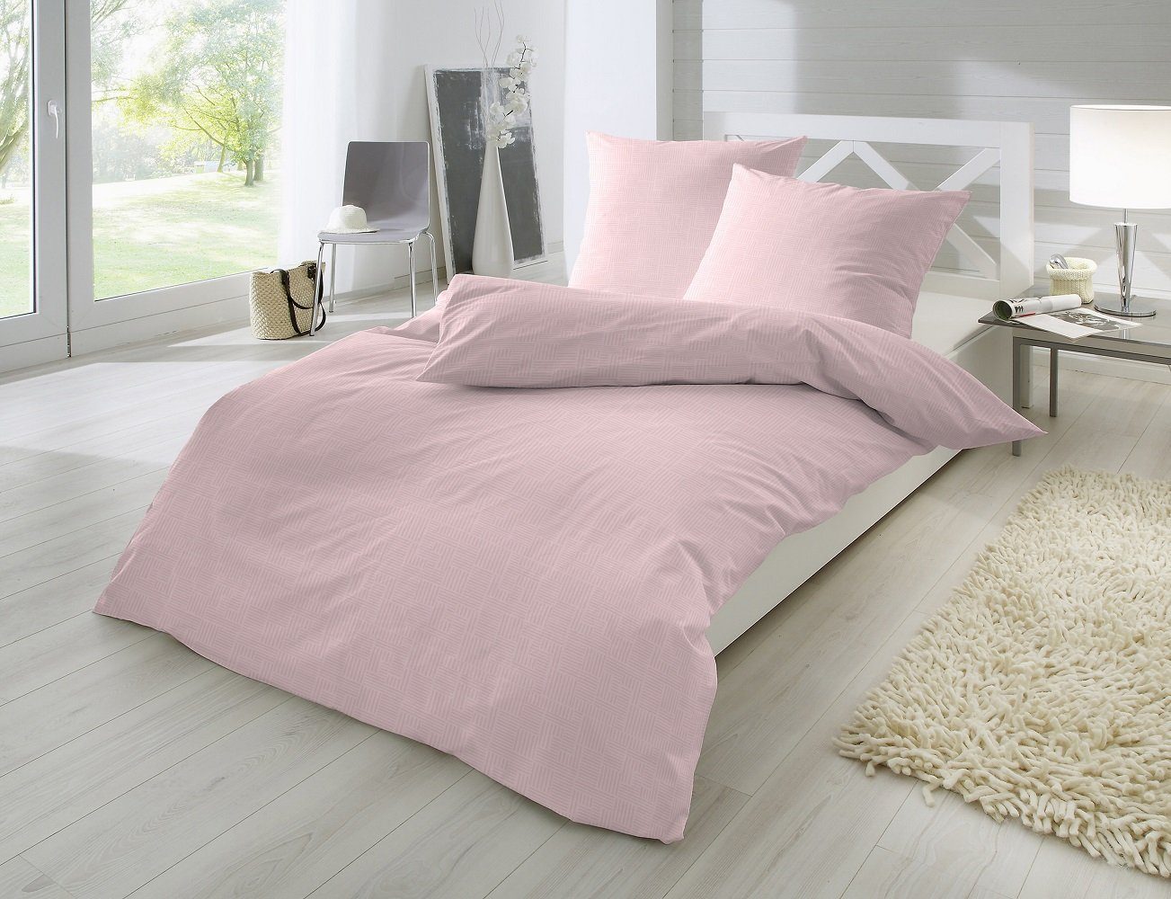 Giantore Bettwäsche Biberbettwäsche in rosa, kuschelig günstig online kaufen
