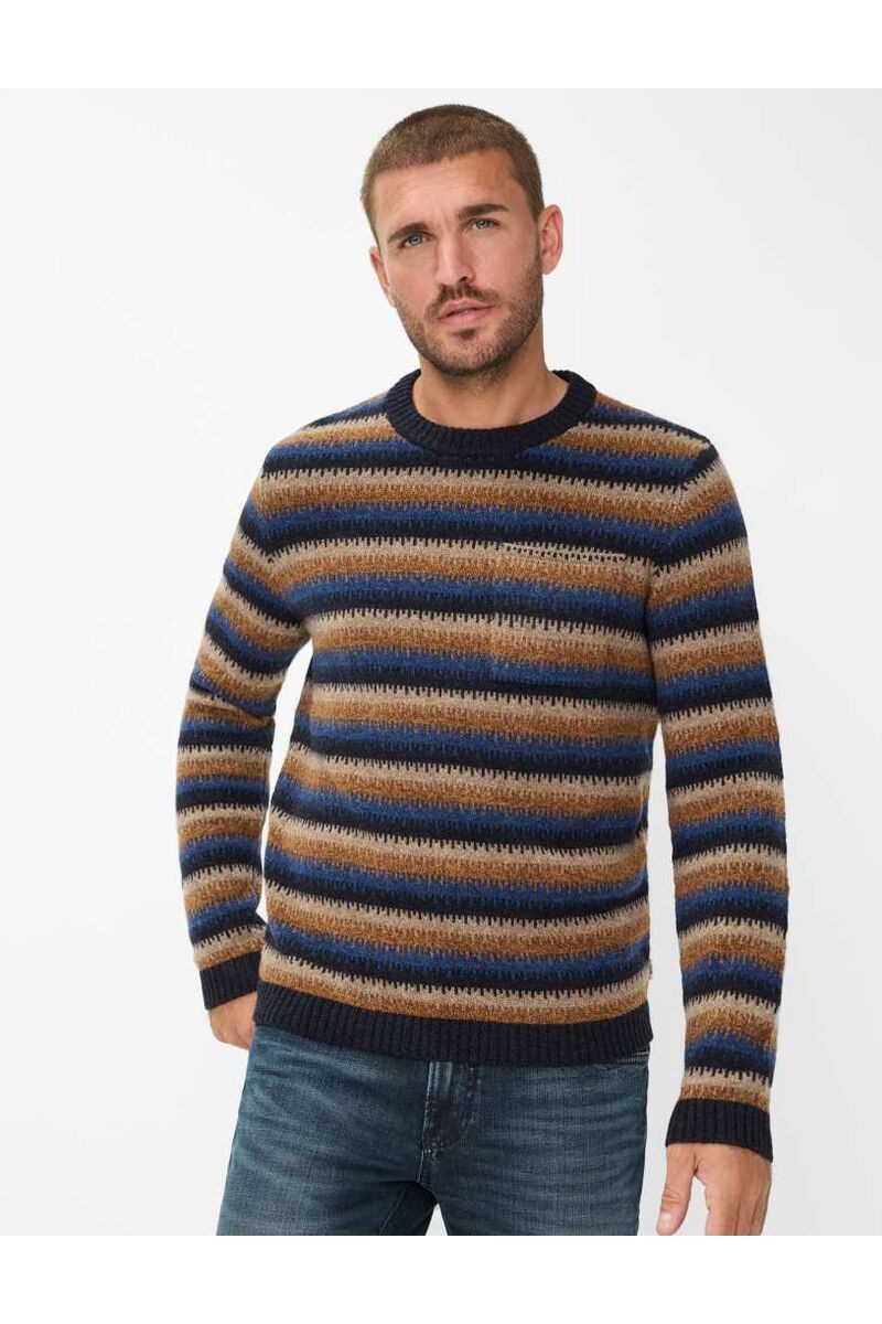 Brax Strickpullover Rick navy günstig online kaufen