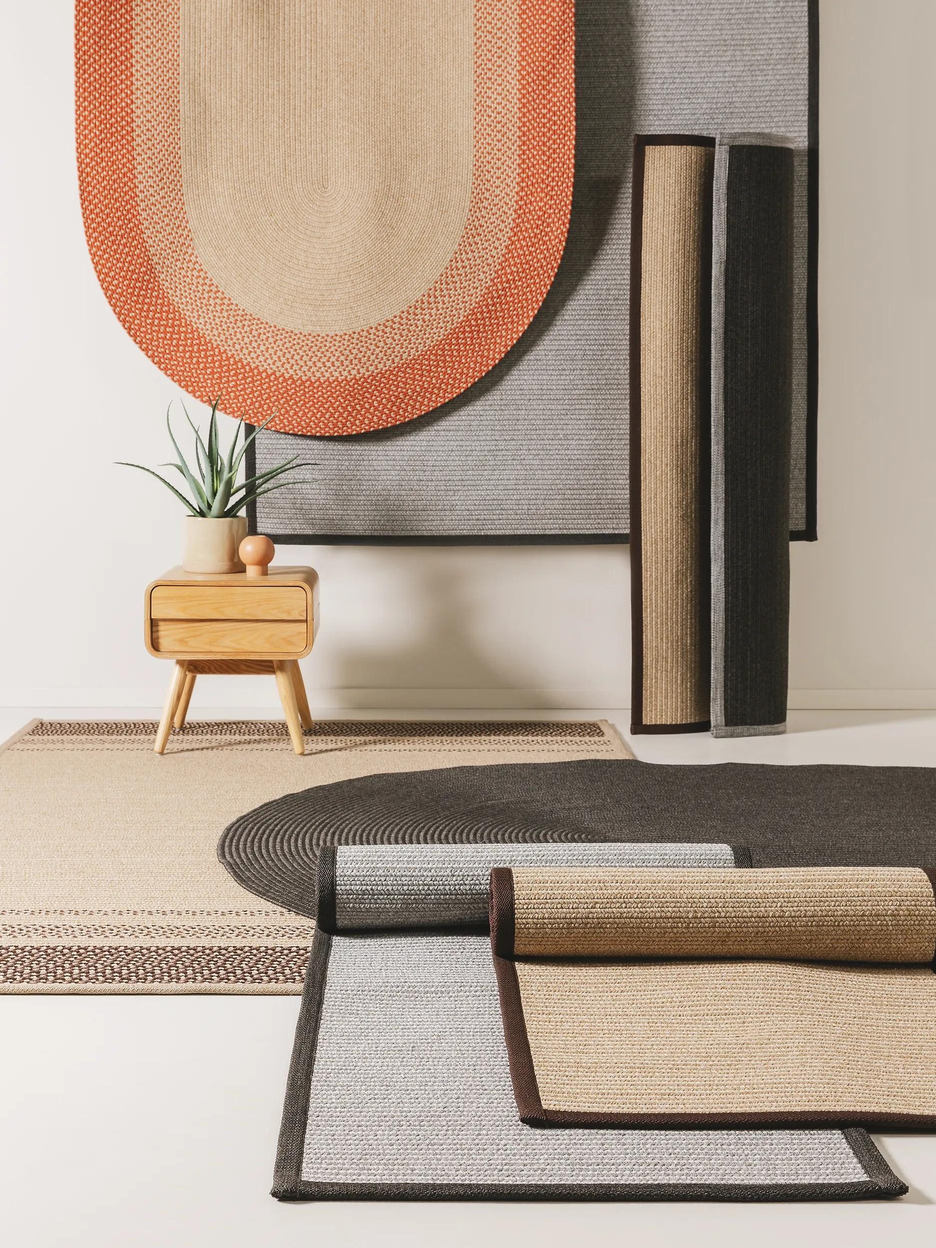 benuta Outdoorteppich Nandi, oval, Höhe: 5 mm, In- & Outdoorteppich, Robust für Garten, Terrasse, Balkon, Küche