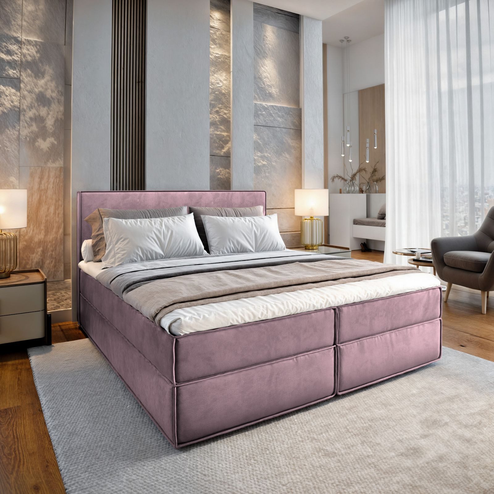 Masseno Boxbett PELLIO 140x200 cm mit günstig online kaufen