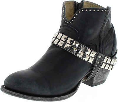 Corral Boots »G1399 Damen Lederstiefelette Schwarz« Stiefelette Rahmengenäht