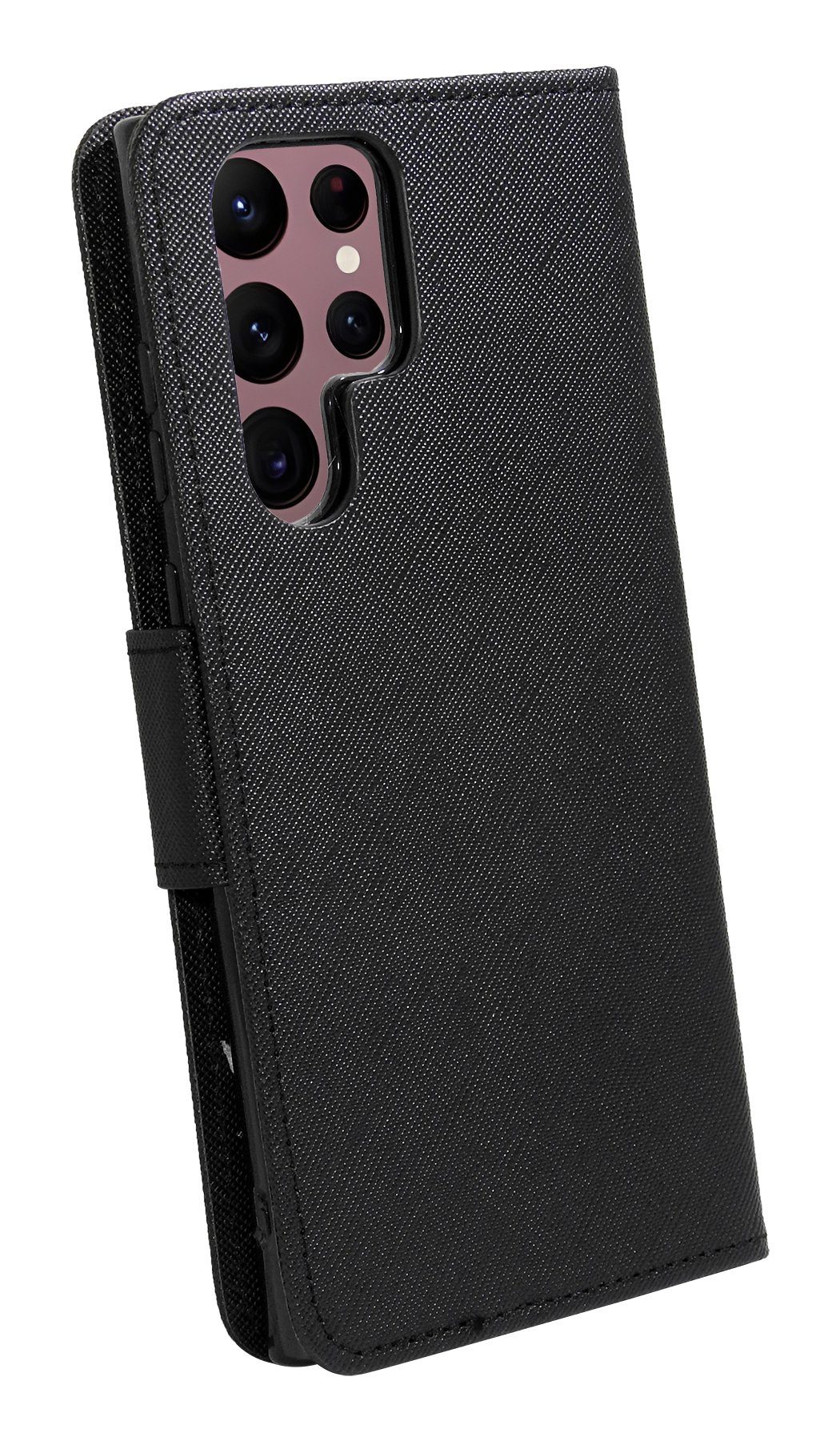 COFI 1453 Handyhülle Buch Tasche "Fancy" für Samsung Galaxy S24 Serie Kartenfach Schwarz