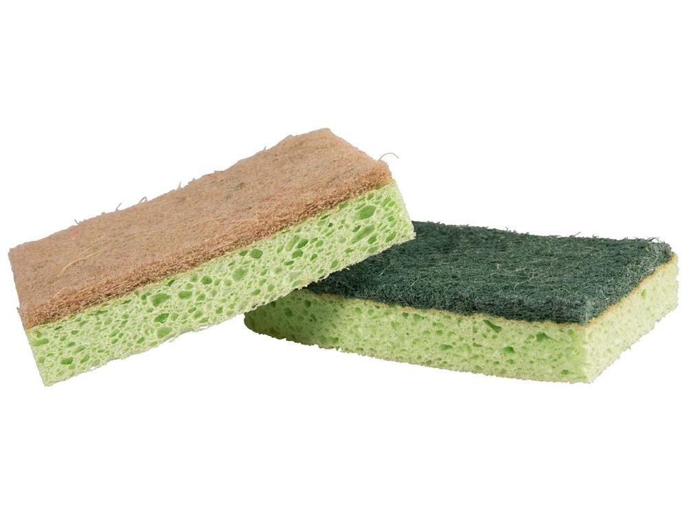 memo Scheuerschwamm memo Spül- und Scheuerschwamm mit Naturfasern, 2 S
