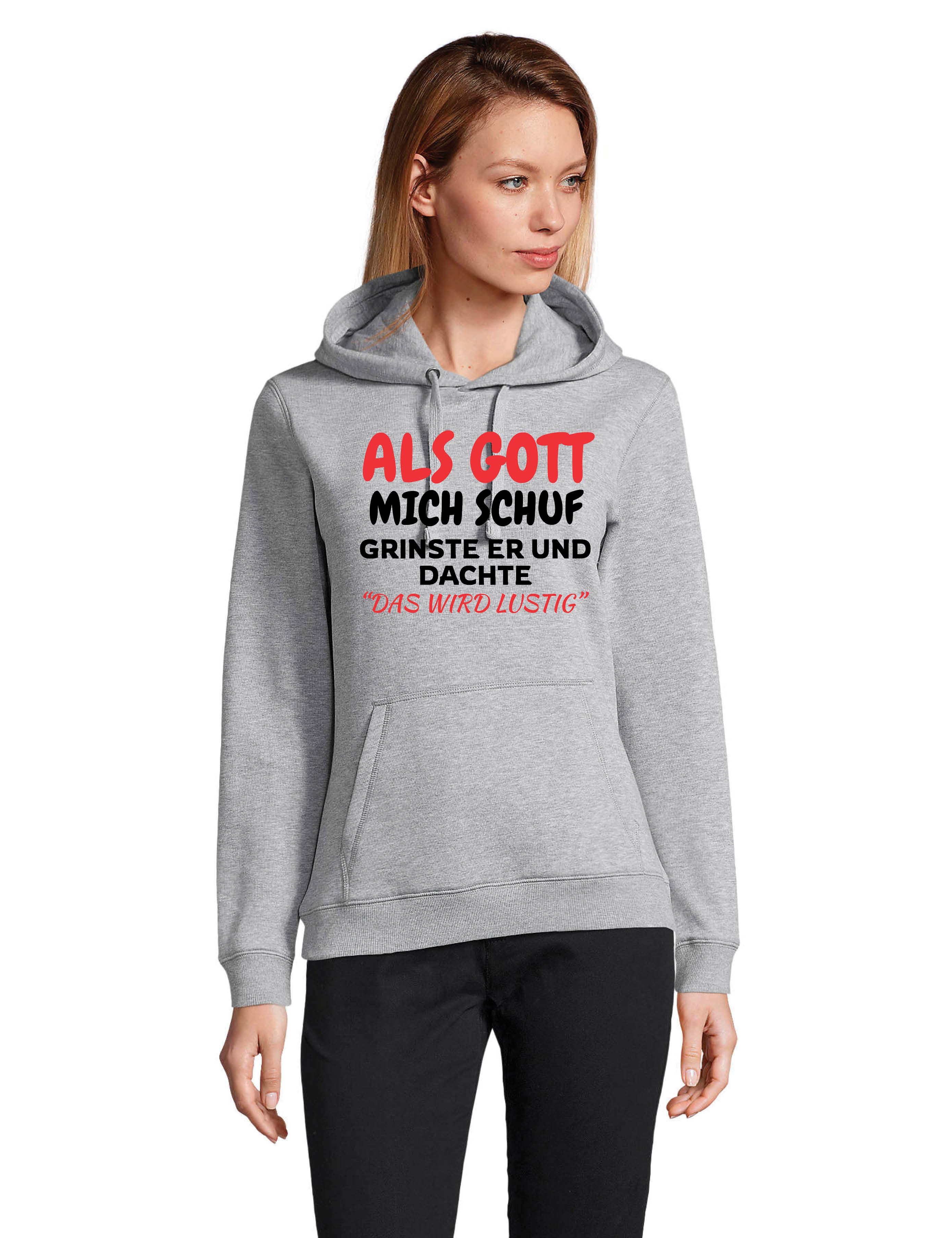 Youth Designz Kapuzenpullover Als Gott mich günstig online kaufen