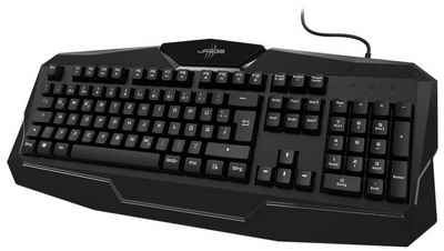 uRage USB Gaming-Keyboard Exodus 100 mit Anti-Ghosting Gaming-Tastatur (mit Multimedia-Funktionen und ergonomischer Handballenauflage)