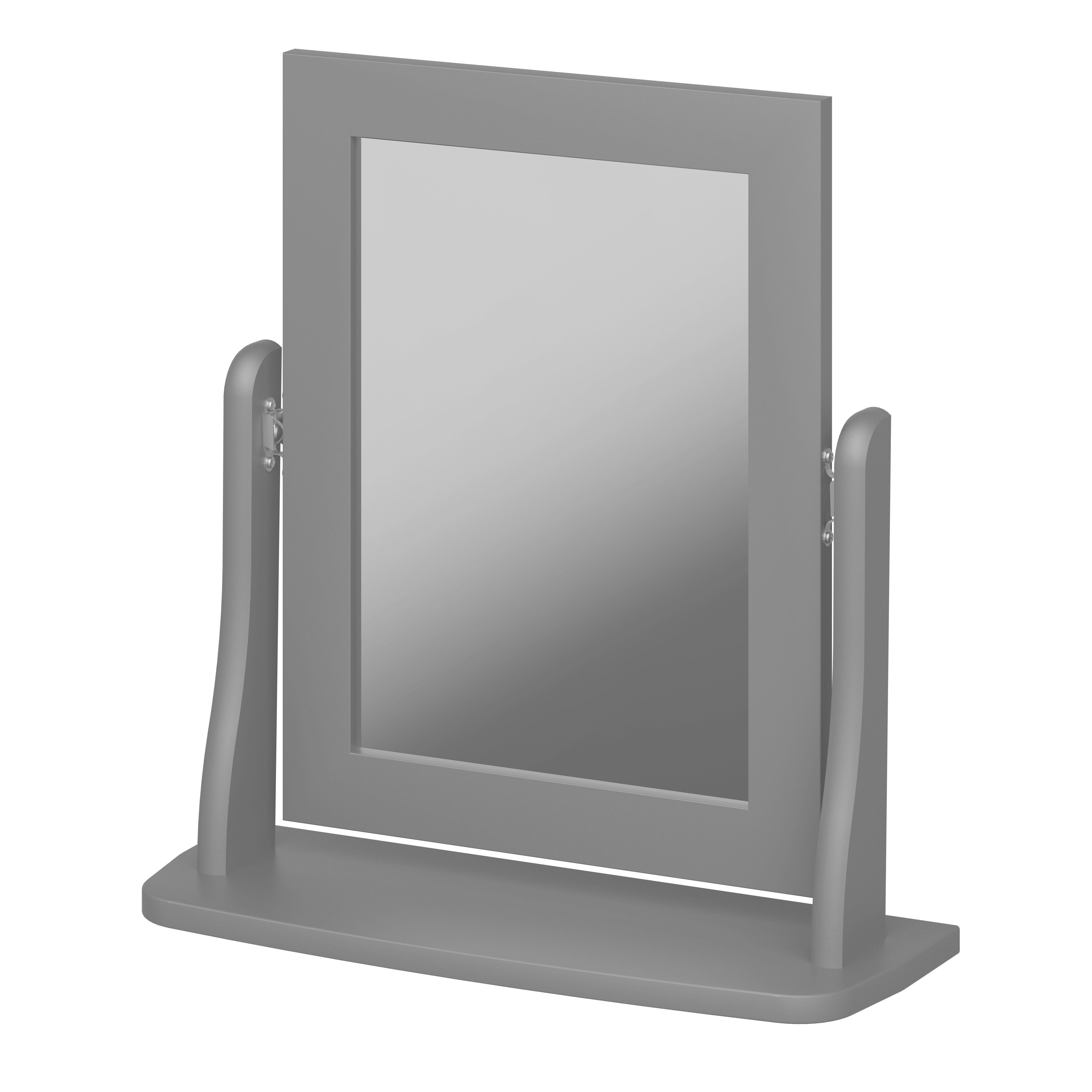 ebuy24 grau lackiert. Tischspiegel Spiegel Baroque