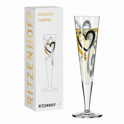 Ritzenhoff Champagnerglas »Goldnacht Champagner 001«, Kristallglas, Made in Germany
