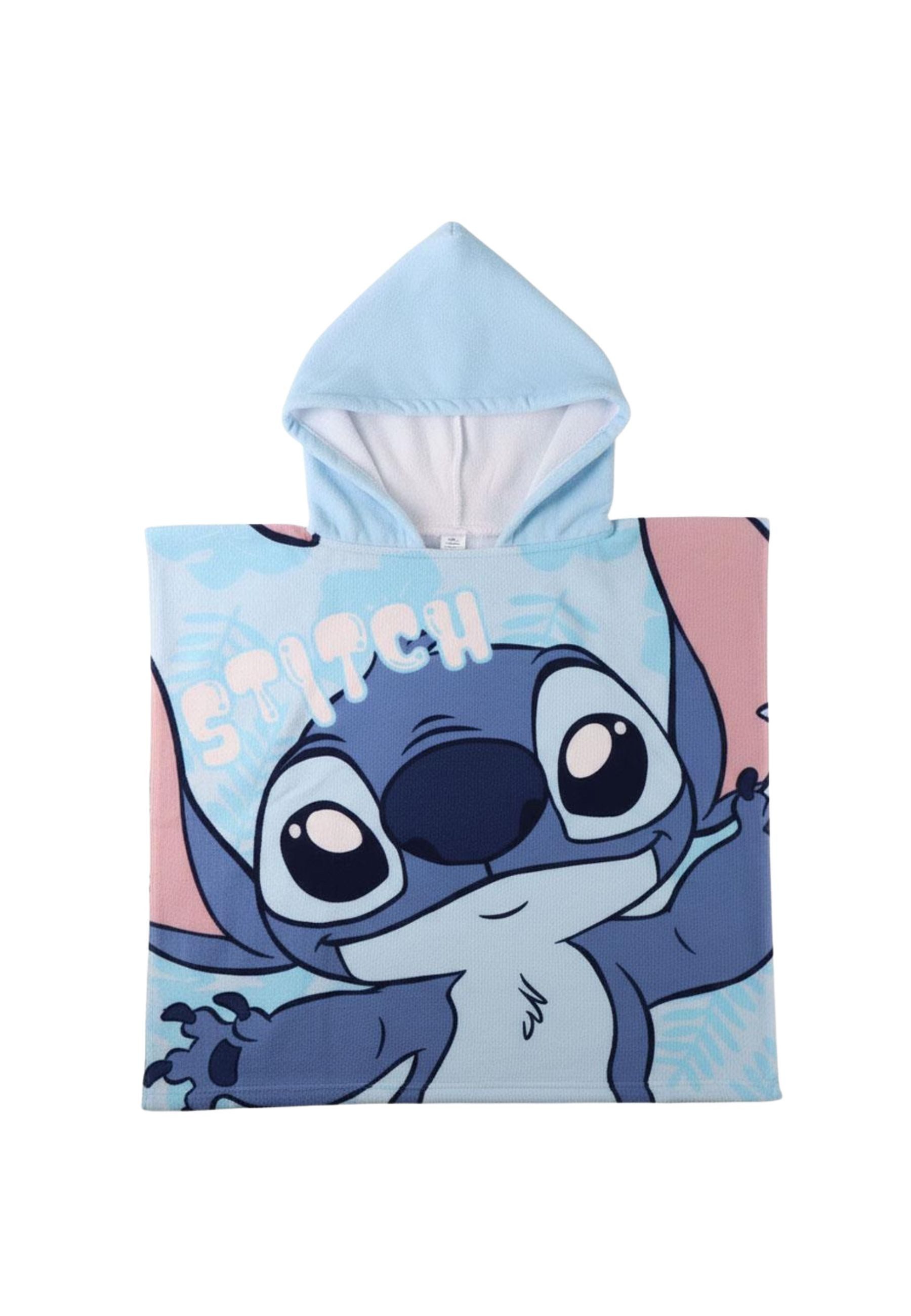 Disney Badeponcho Stitch Polyester-Poncho, 100% Polyester