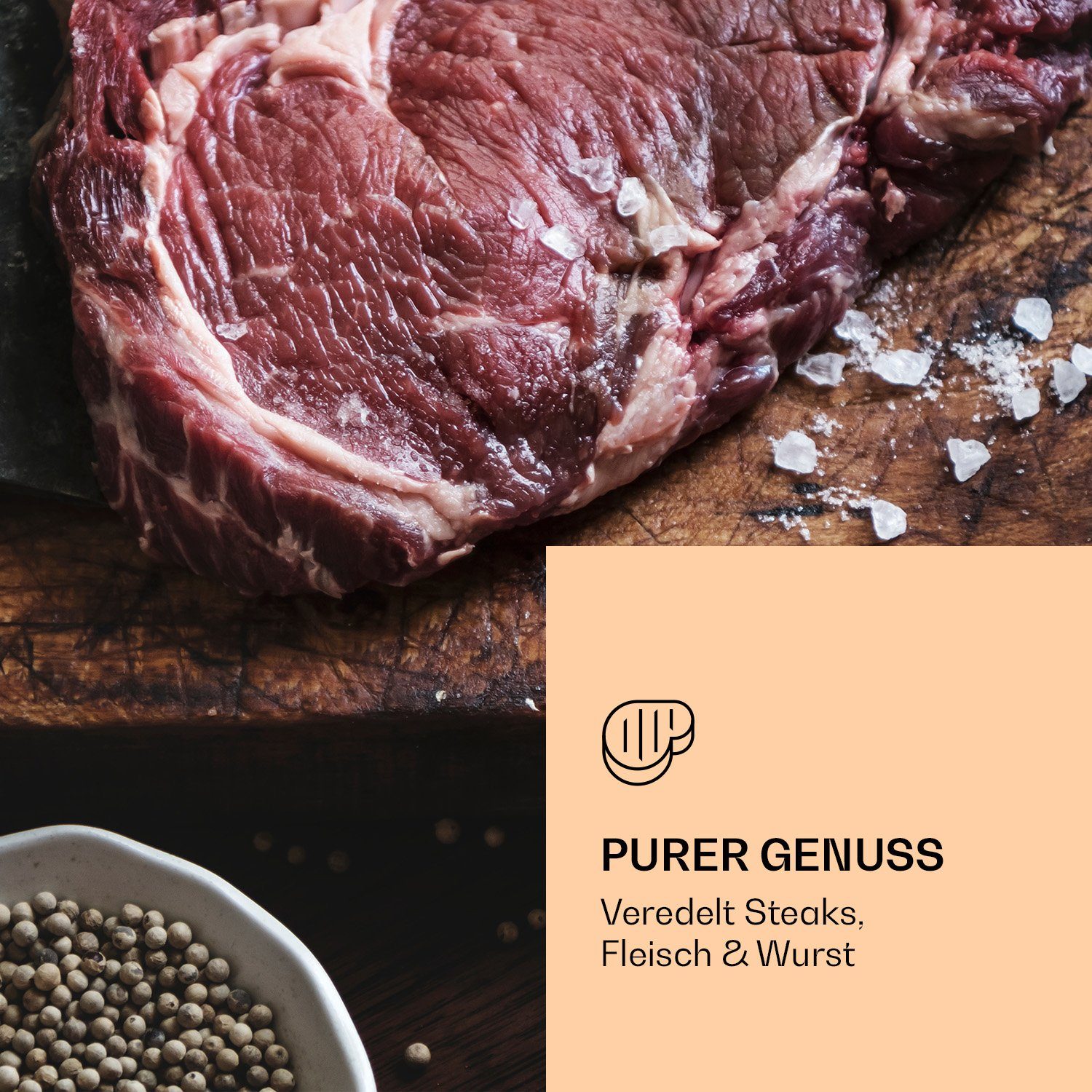 Klarstein Reifeschrank Steakhouse Pro 98, 98 l, Elektrische Fleischkühlschrank LED Touch Kühlen 98 L