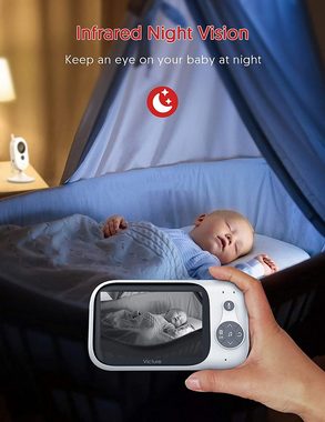 HZRC Video-Babyphone Victure BM32 Video Monitor Babyphone / Babyfone, Video-Babyphone mit Kamera und 2-Wege-Audio