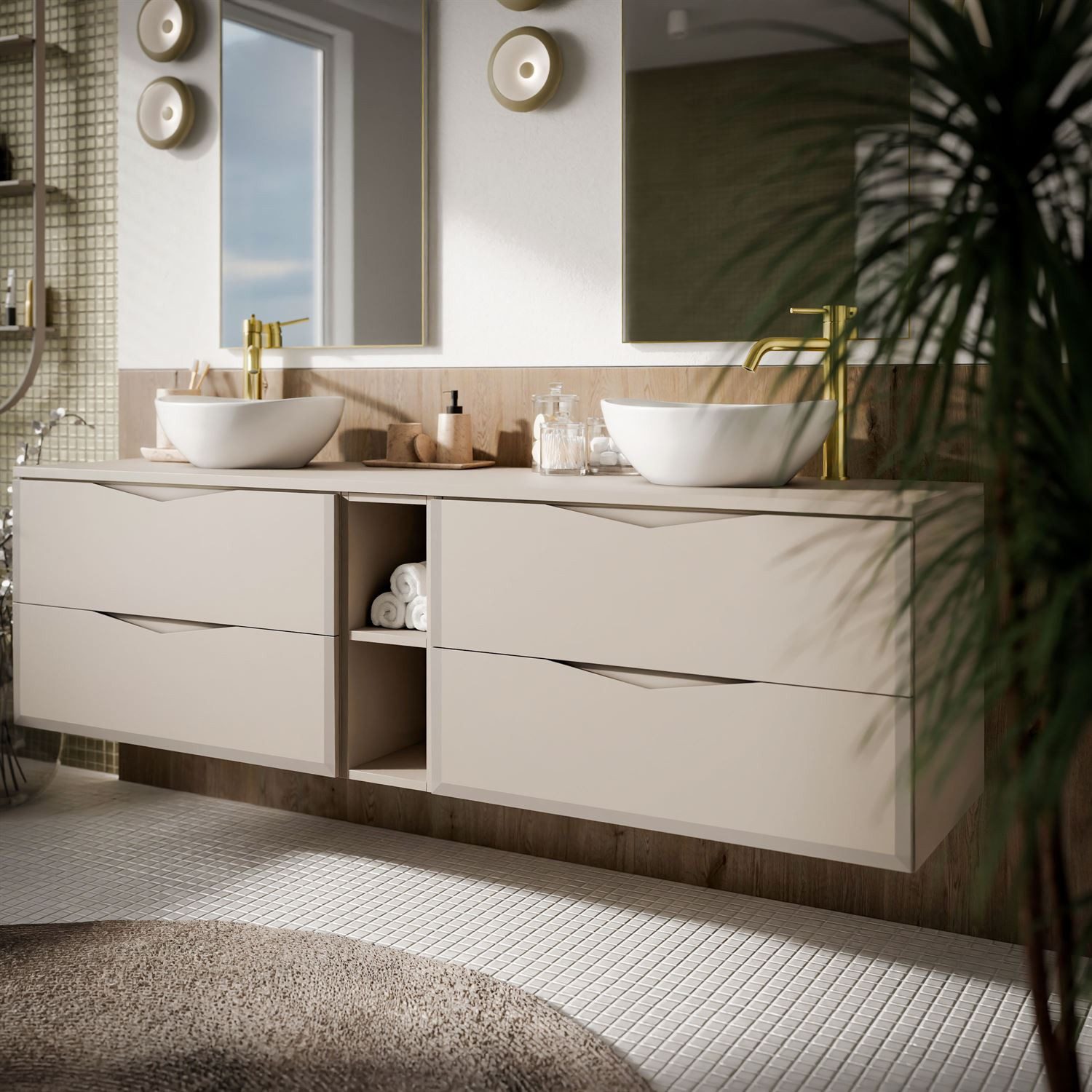Lookway Badmöbel-Set MIRA III 140 cm, 140x50x46 cm – Bild 4 von 5
