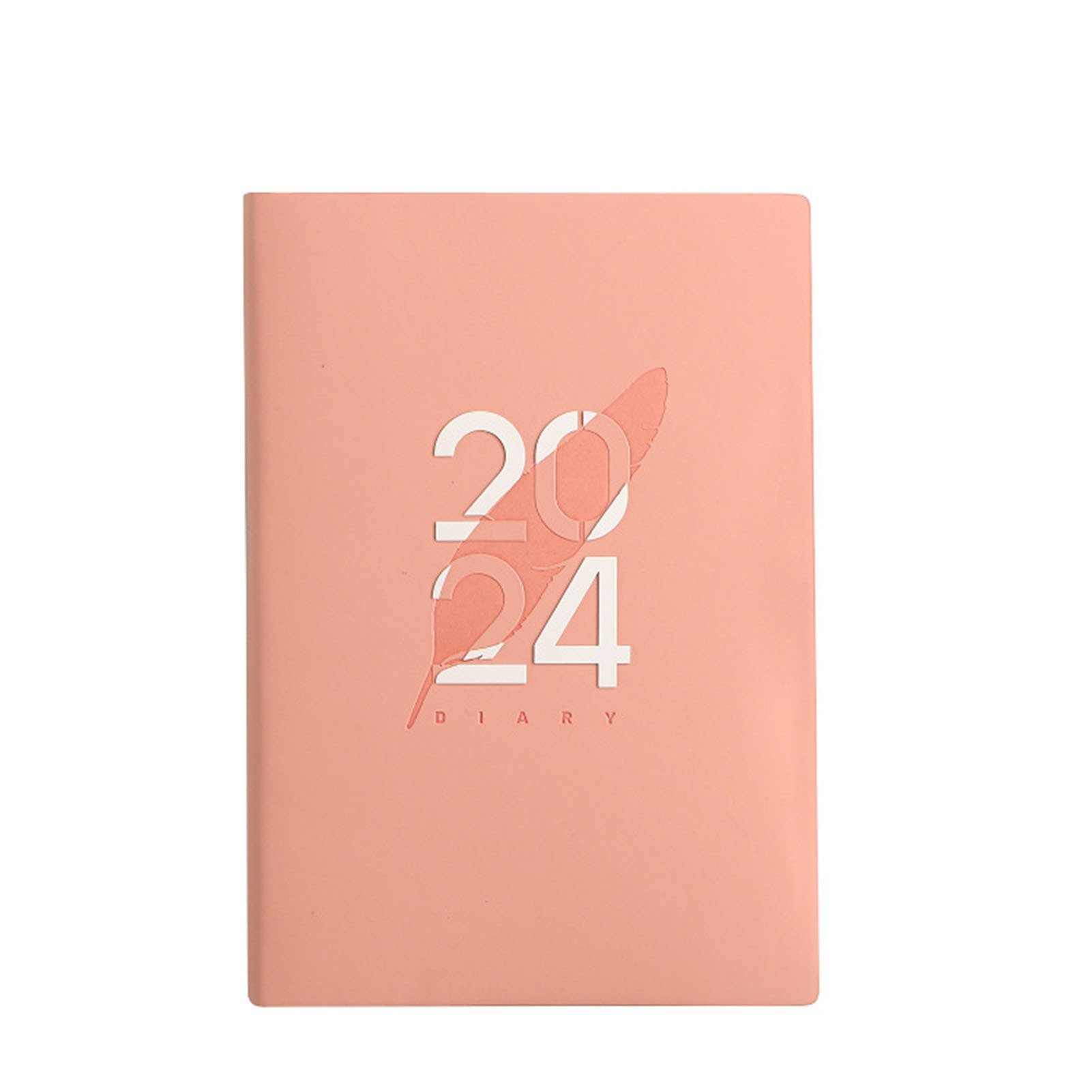 Blusmart Notizbuch Geprägtes Prozesskalender-Planungsbuch, Vermeidet Tintenlecks. pink