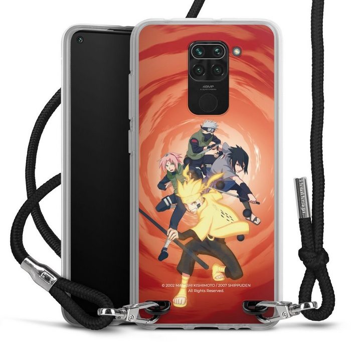 DeinDesign Handyhülle Naruto Shippuden Sasuke Sakura Team 7 Xiaomi Redmi Note 9 Handykette Hülle mit Band Case zum Umhängen