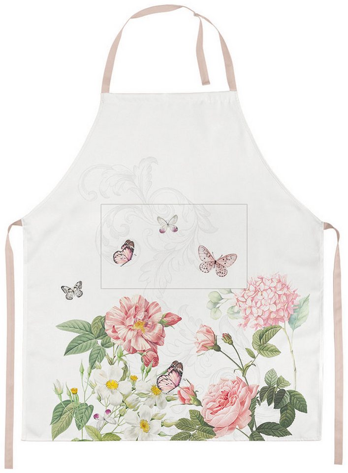 Ambiente® Kochschürze Amelia, (1-tlg., 1-teilig), Küchenschürze Nackenband ca.70x85cm Baumwolle