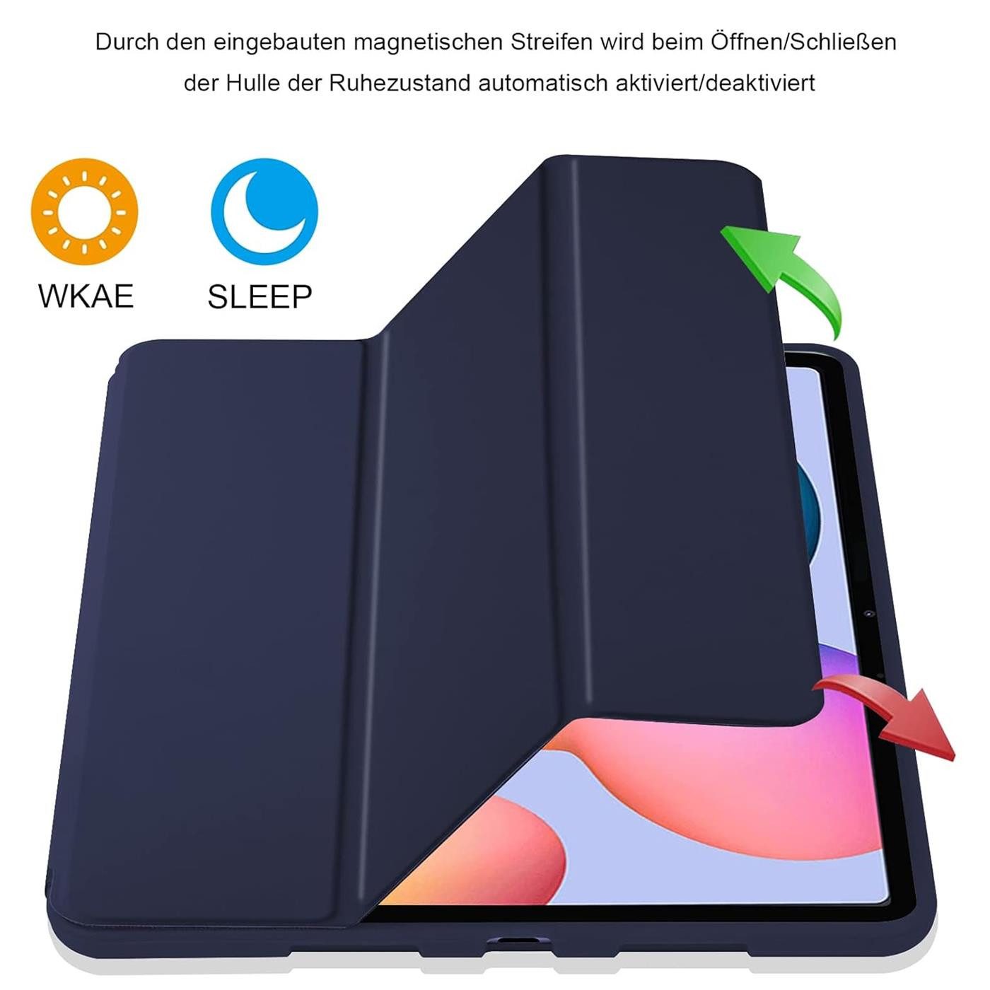 CoolGadget Tablet-Hülle Smart Cover für Samsung Galaxy Tab A7 10.4 T500 26,4 cm(10,4 Zoll), Schutz Tasche aufstellbar mit Stift Halter für Galaxy Tab A7 10.4 T5 – Bild 3 von 5