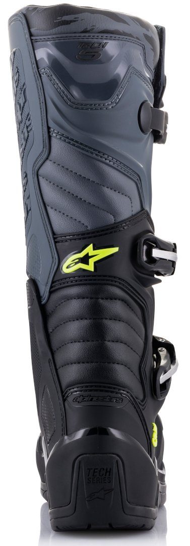 Motorradstiefel Alpinestars Stiefel Tech Black/Grey/Yellow Motocross 5