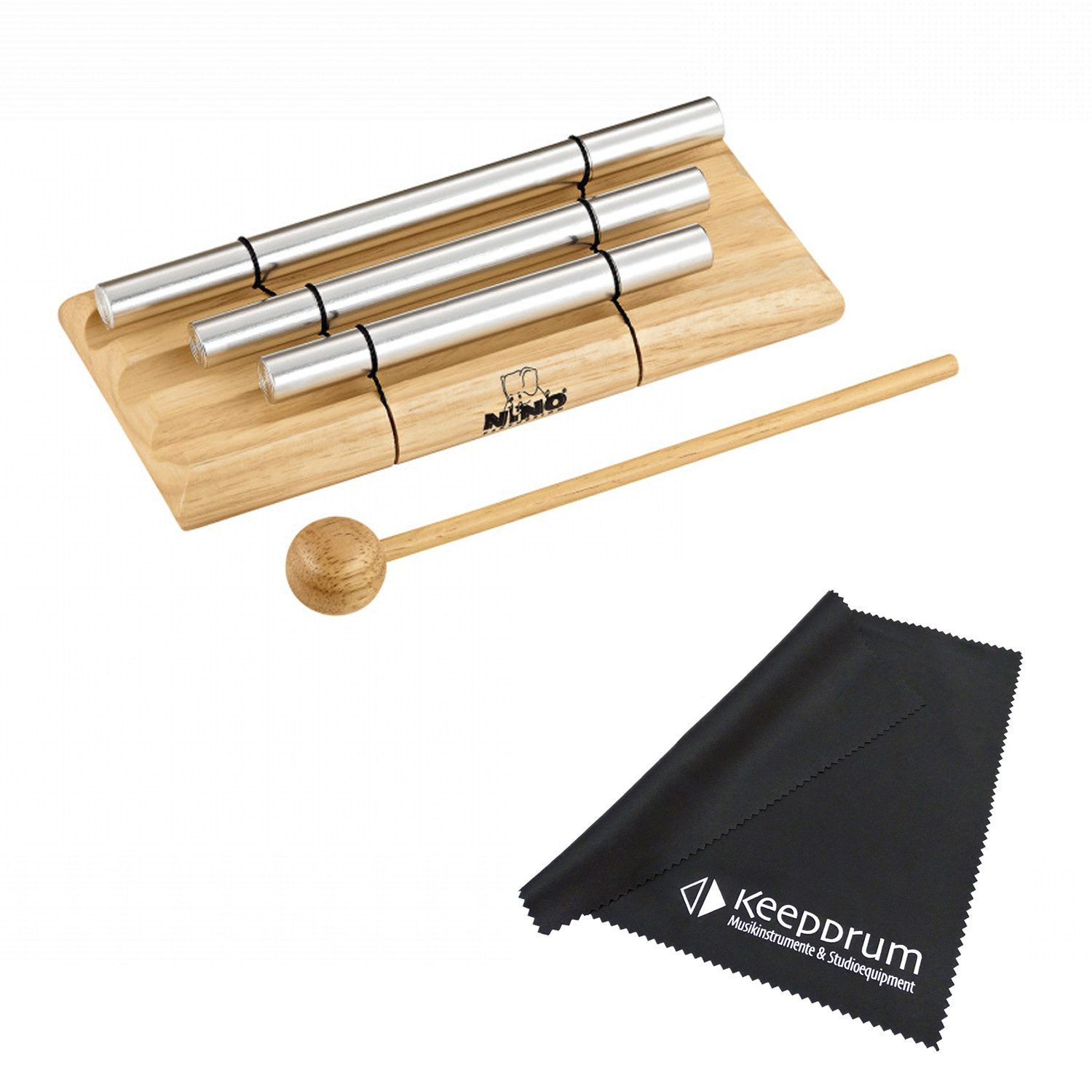 Chime Meinl Klangstäbe Nino 580 Energy Chimes 3 Töne mit Tuch