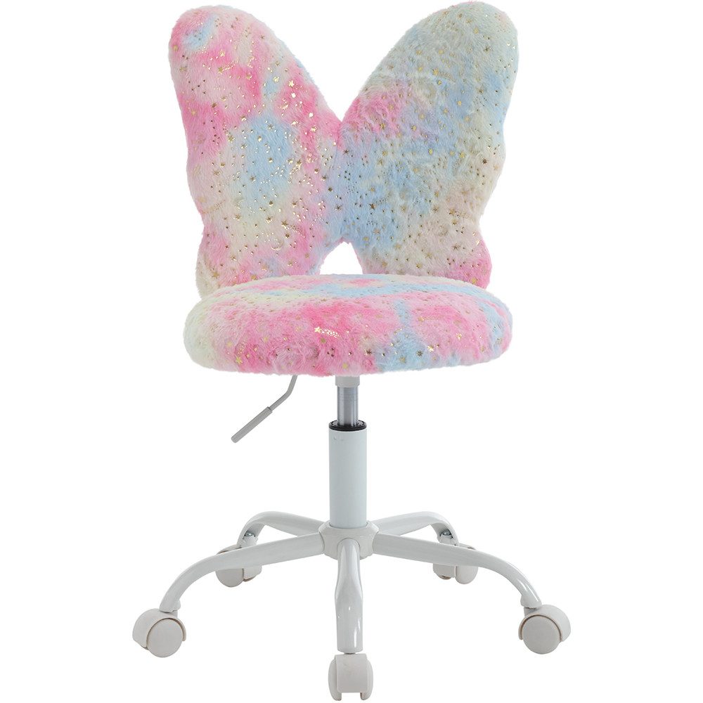 WAHSON OFFICE CHAIRS Kinderstuhl aus Kunstfell höhenverstellbar drehbar Kinderschreibtischstuhl